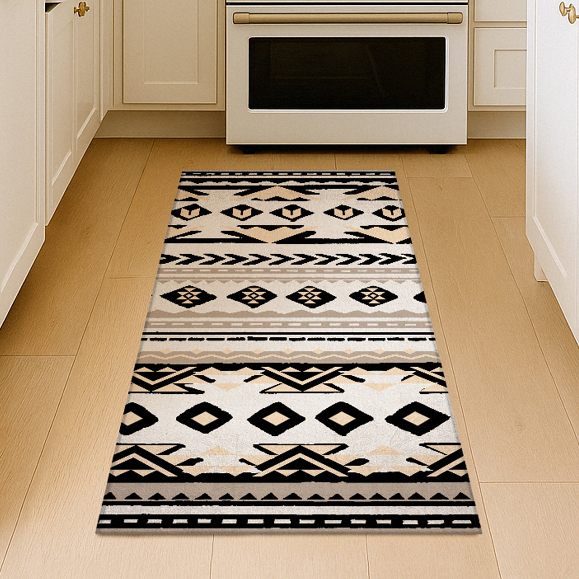 Harper Tribal Sand Machine Washable Rug