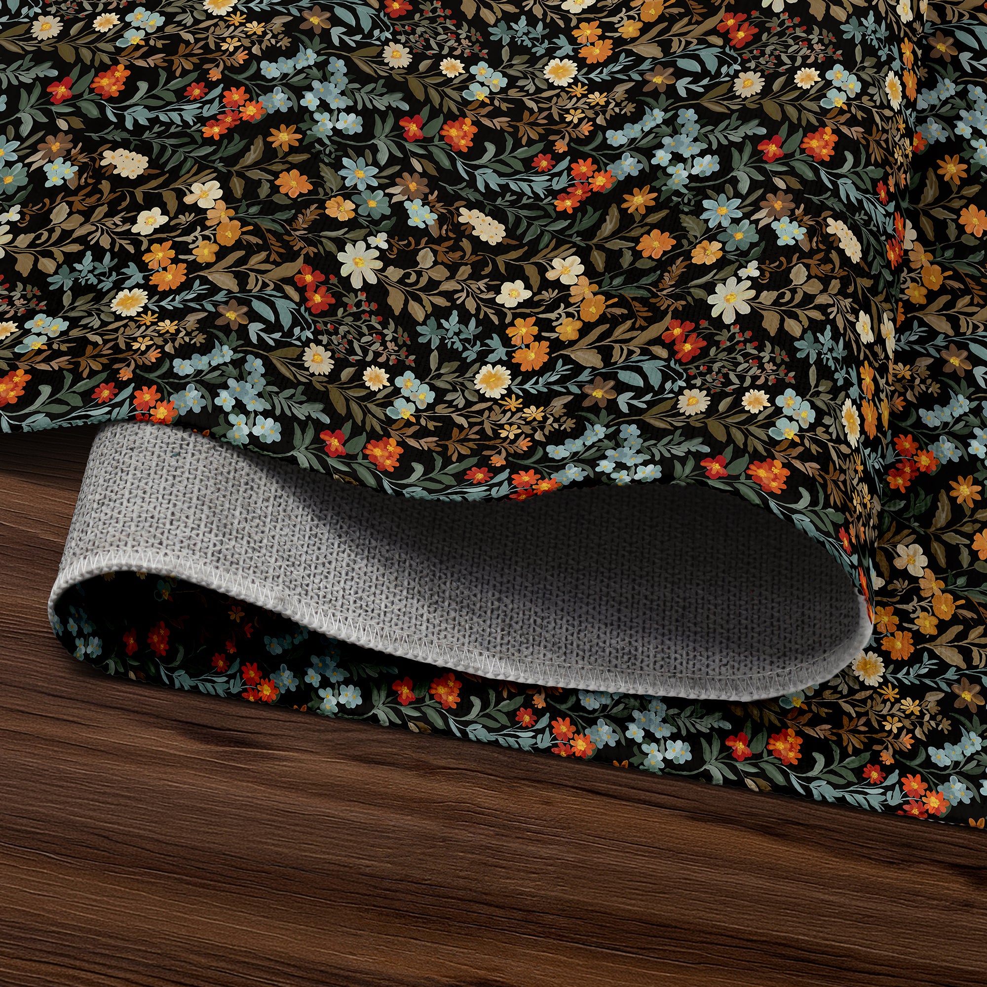 Penelope Floral Multicolor Machine Washable Rug