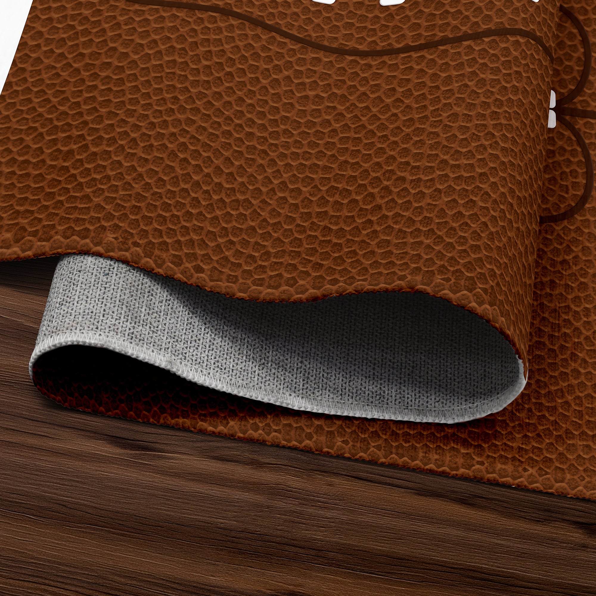 Football Machine Washable Rug