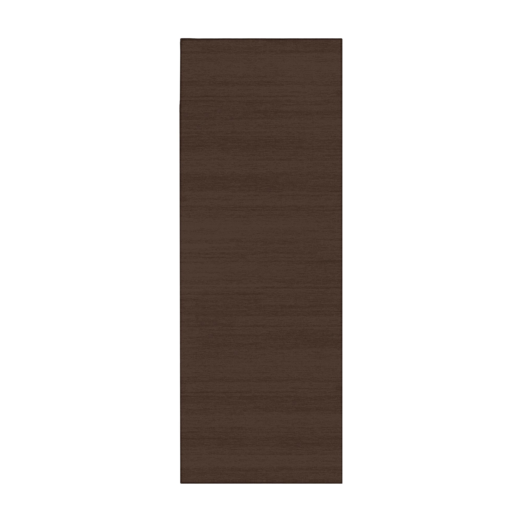 Solid dark brown runner rug 2.5x7 machine washable non slip low pile hallway rug rich brown carpet