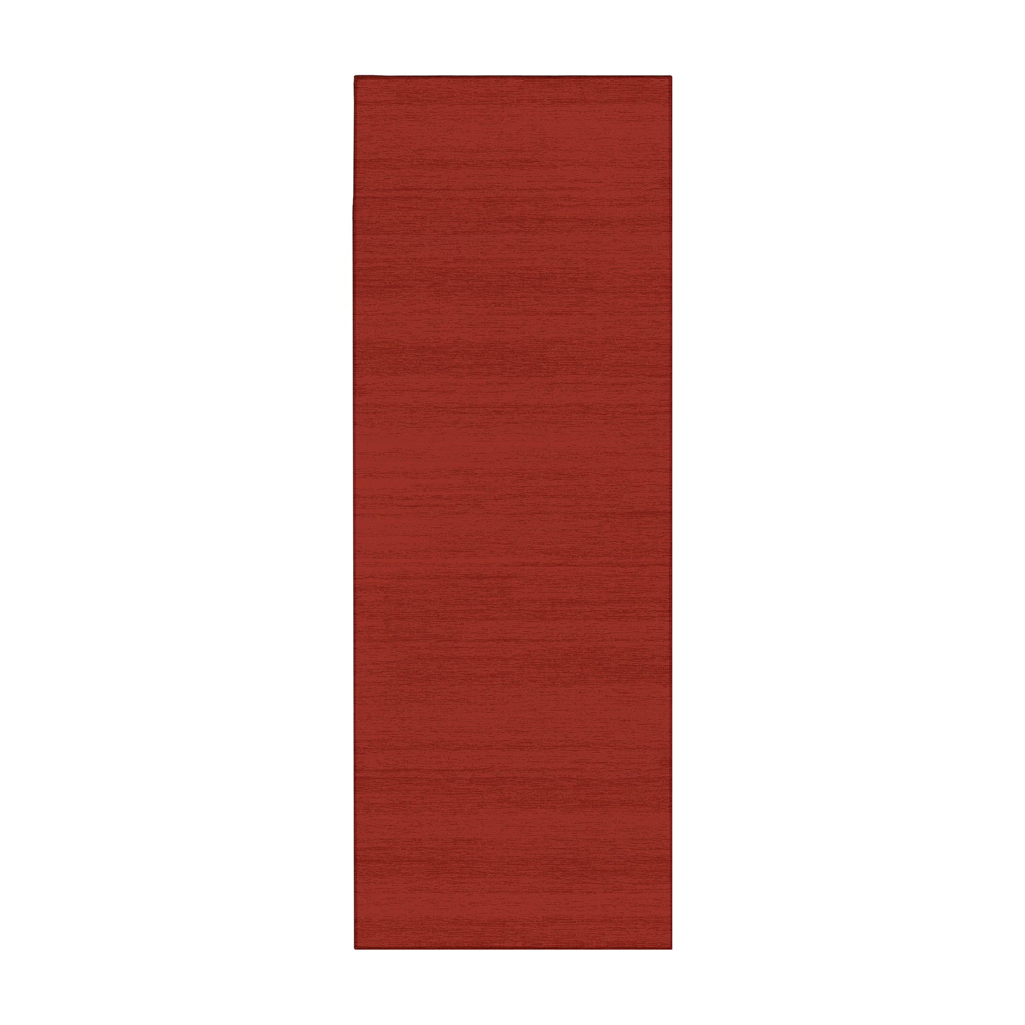 Solid red runner rug 2.5x7 machine washable non slip low pile hallway rug bold modern carpet