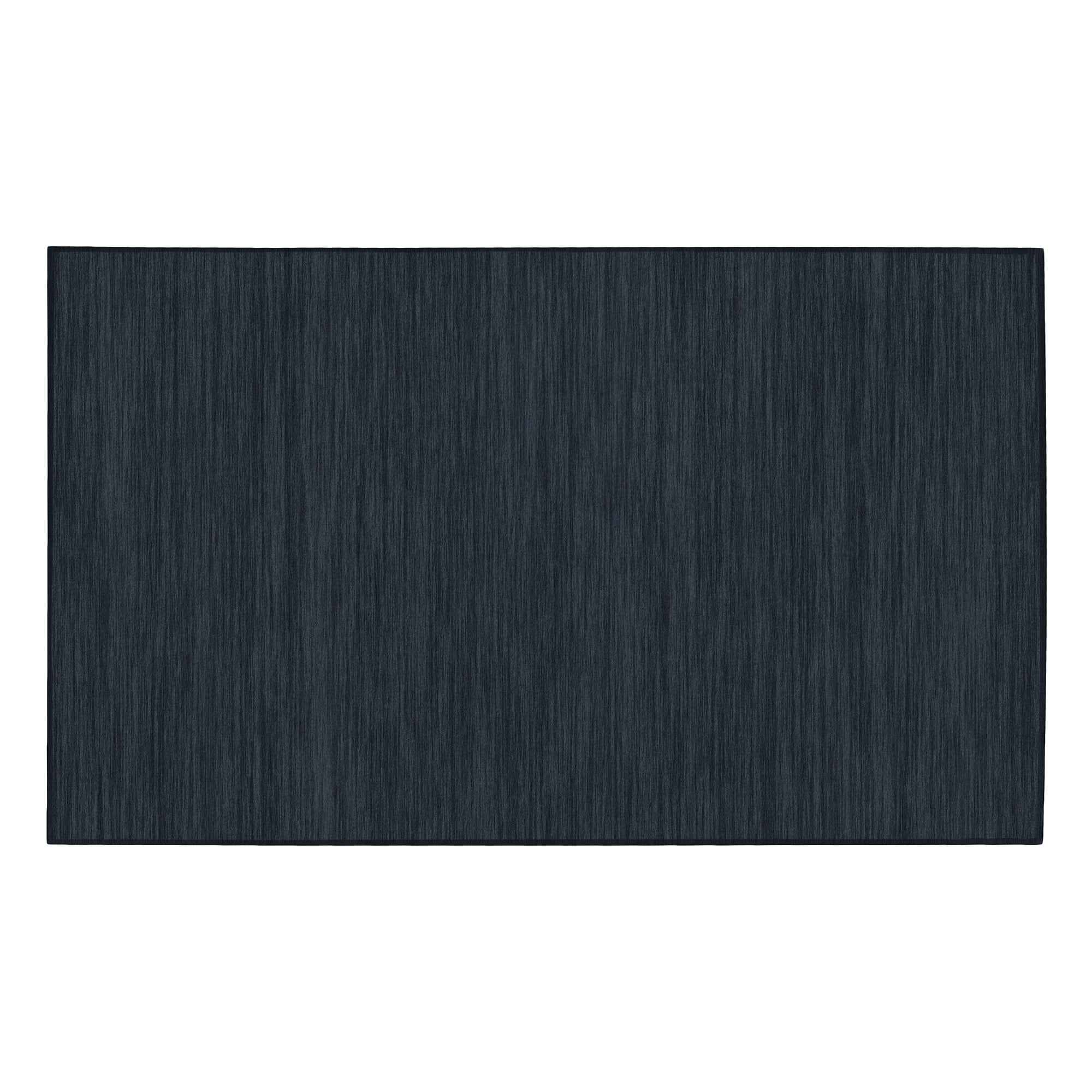 Navy blue 3'x5' machine washable area rug, durable and pet friendly