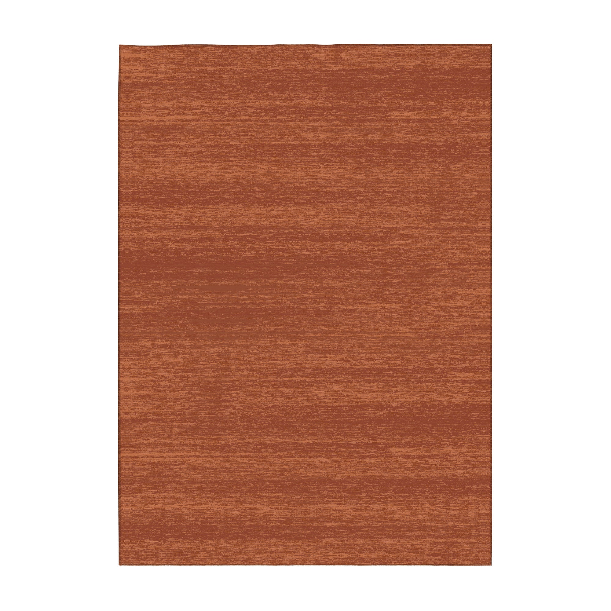 Solid brick large area rug 5x7 washable non slip low pile rust tone rug for living room bedroom