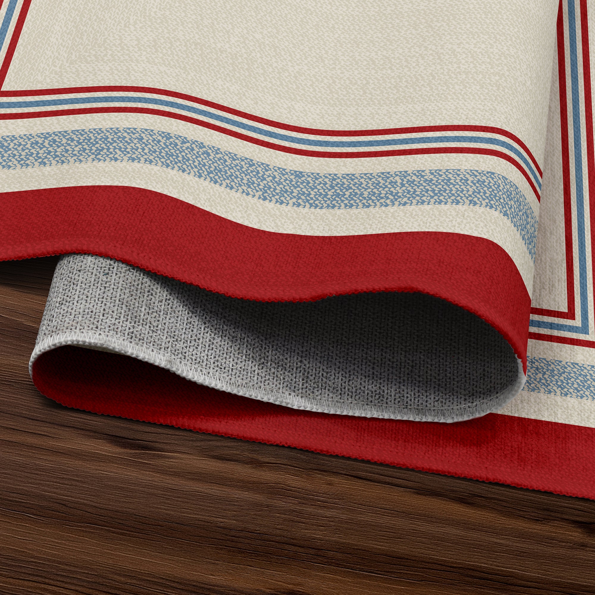 Kennedy Bordered Machine Washable Rug