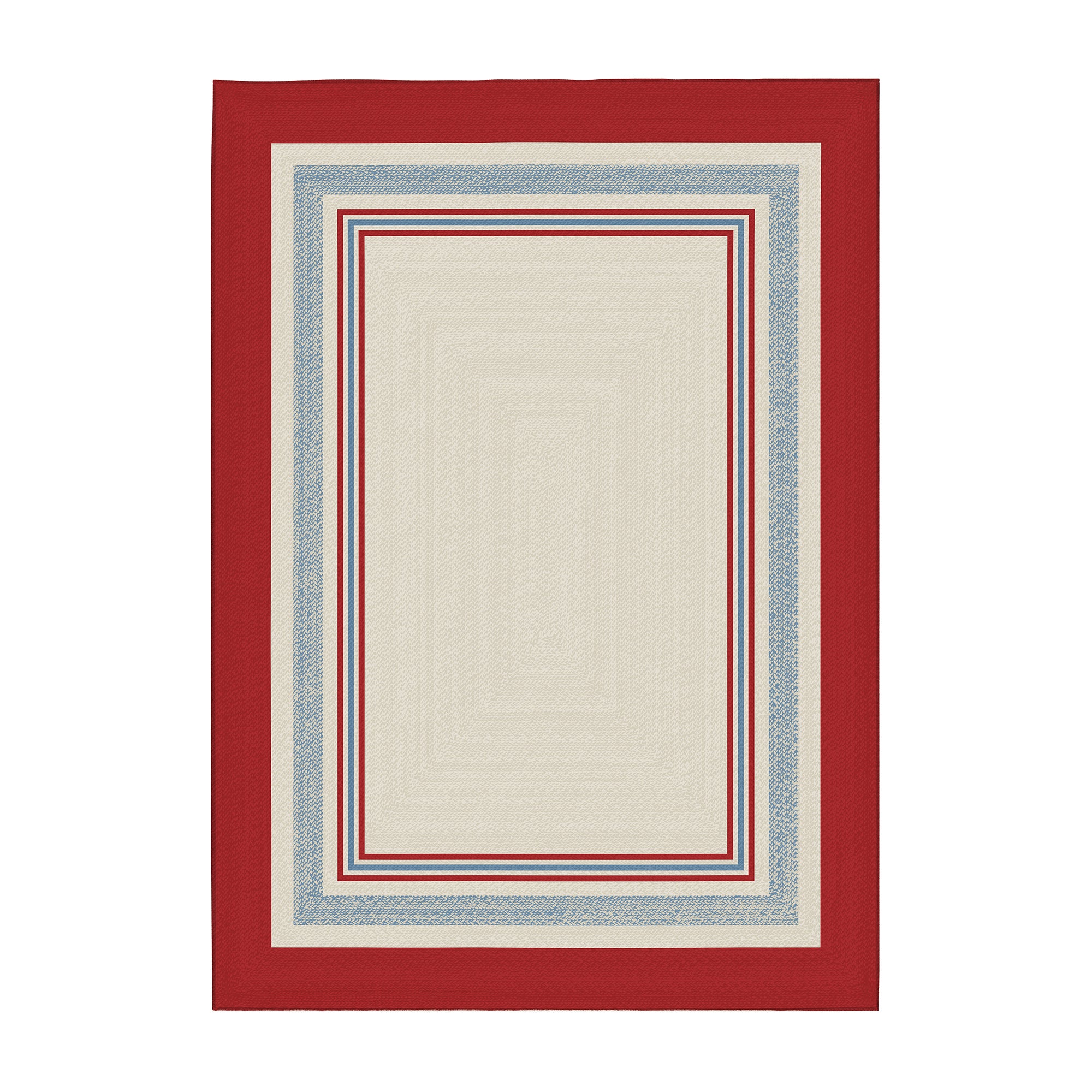 Kennedy Bordered Machine Washable Rug