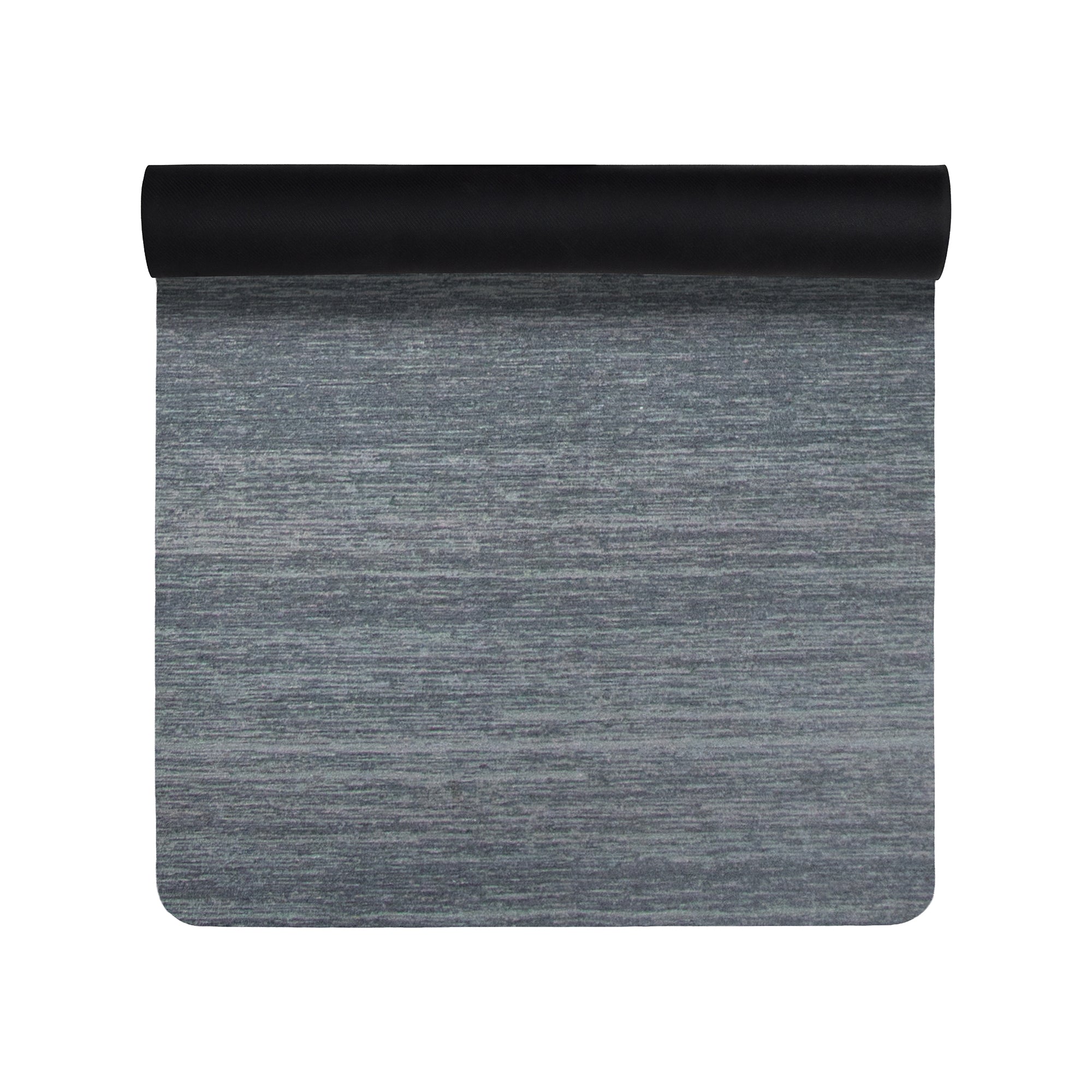 Solid grey washable yoga mat non slip neutral fitness mat for home gym and workout
