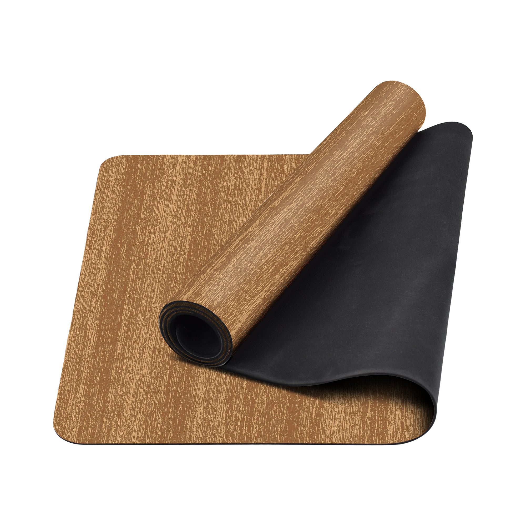 Solid camel washable anti fatigue yoga mat non slip 28x72 fitness mat brown comfort mat for home gym standing desk and exercise