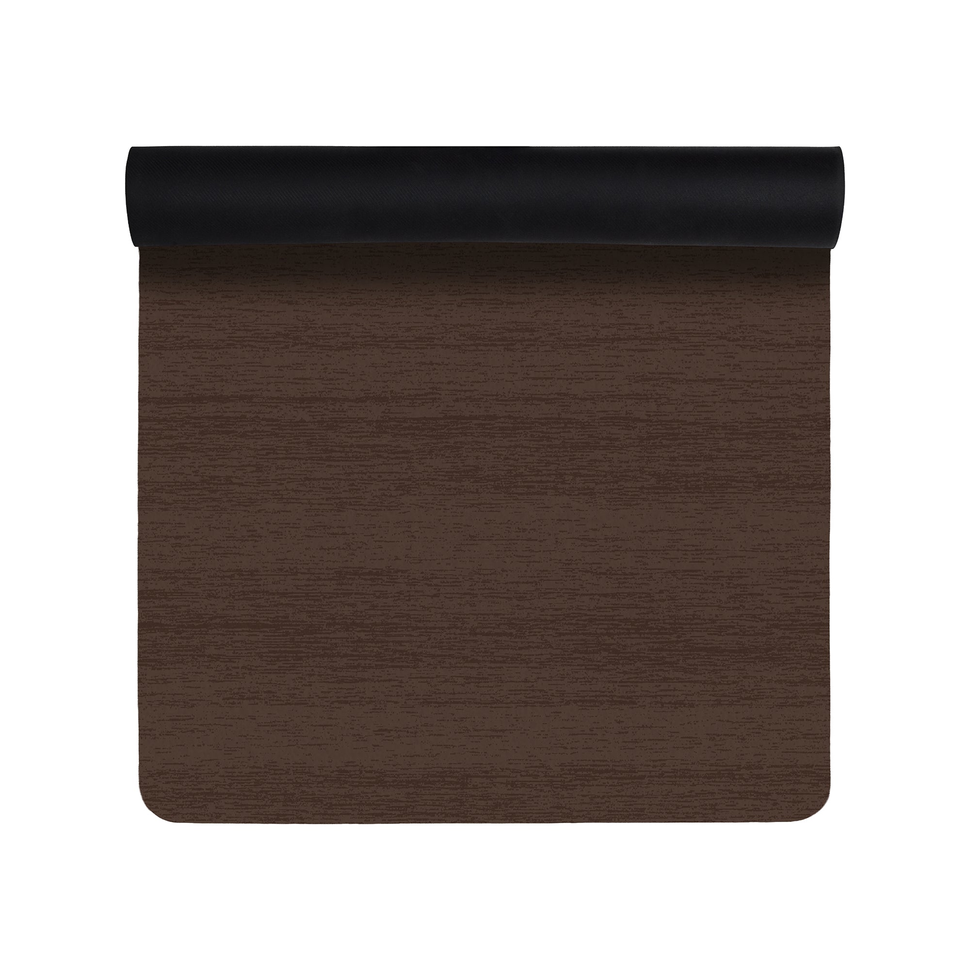 Solid dark brown washable anti fatigue yoga mat non slip 28x72 fitness mat deep brown comfort mat for home gym kitchen and standing desk