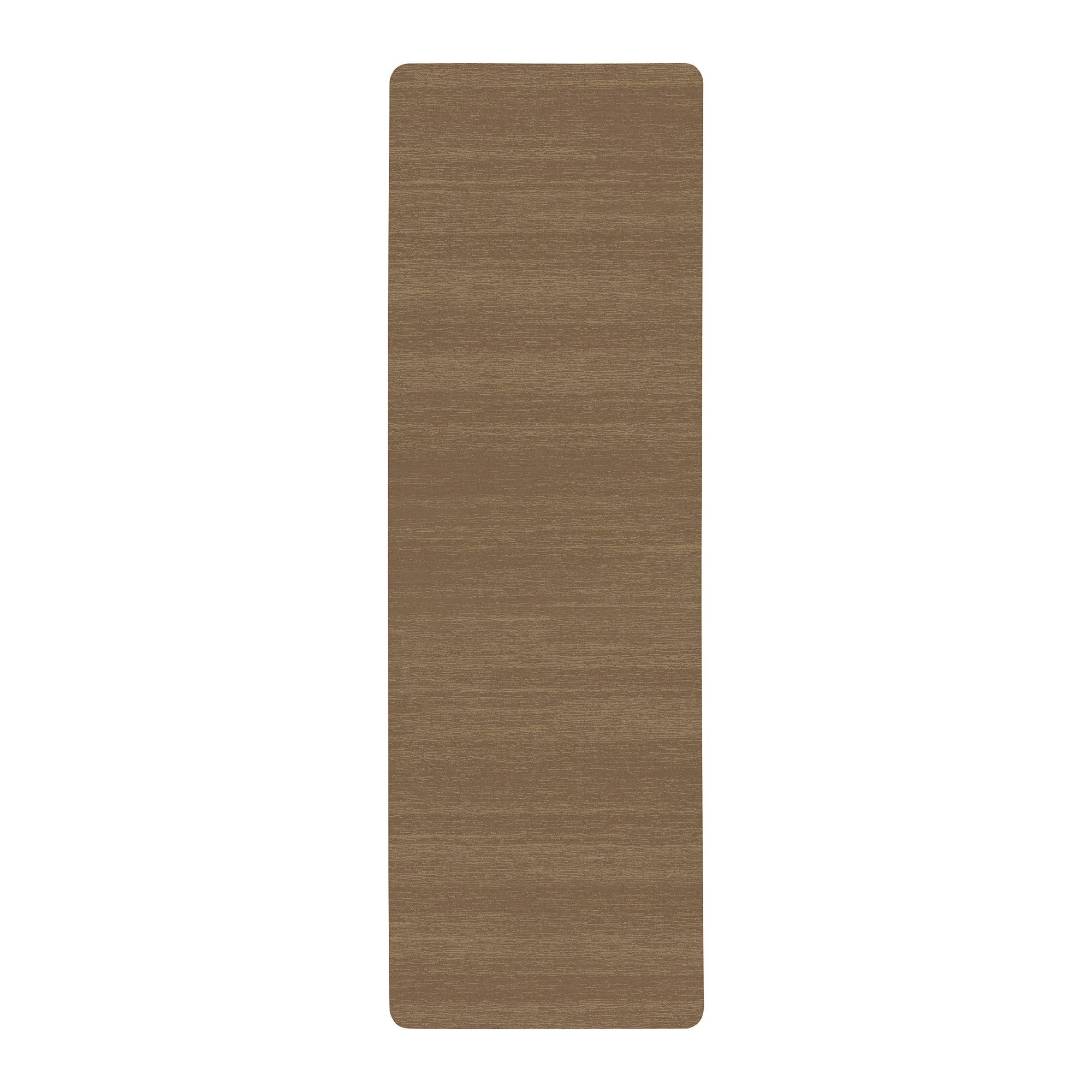 Solid taupe washable anti fatigue yoga mat non slip 28x72 fitness mat neutral comfort mat for home gym kitchen and standing desk