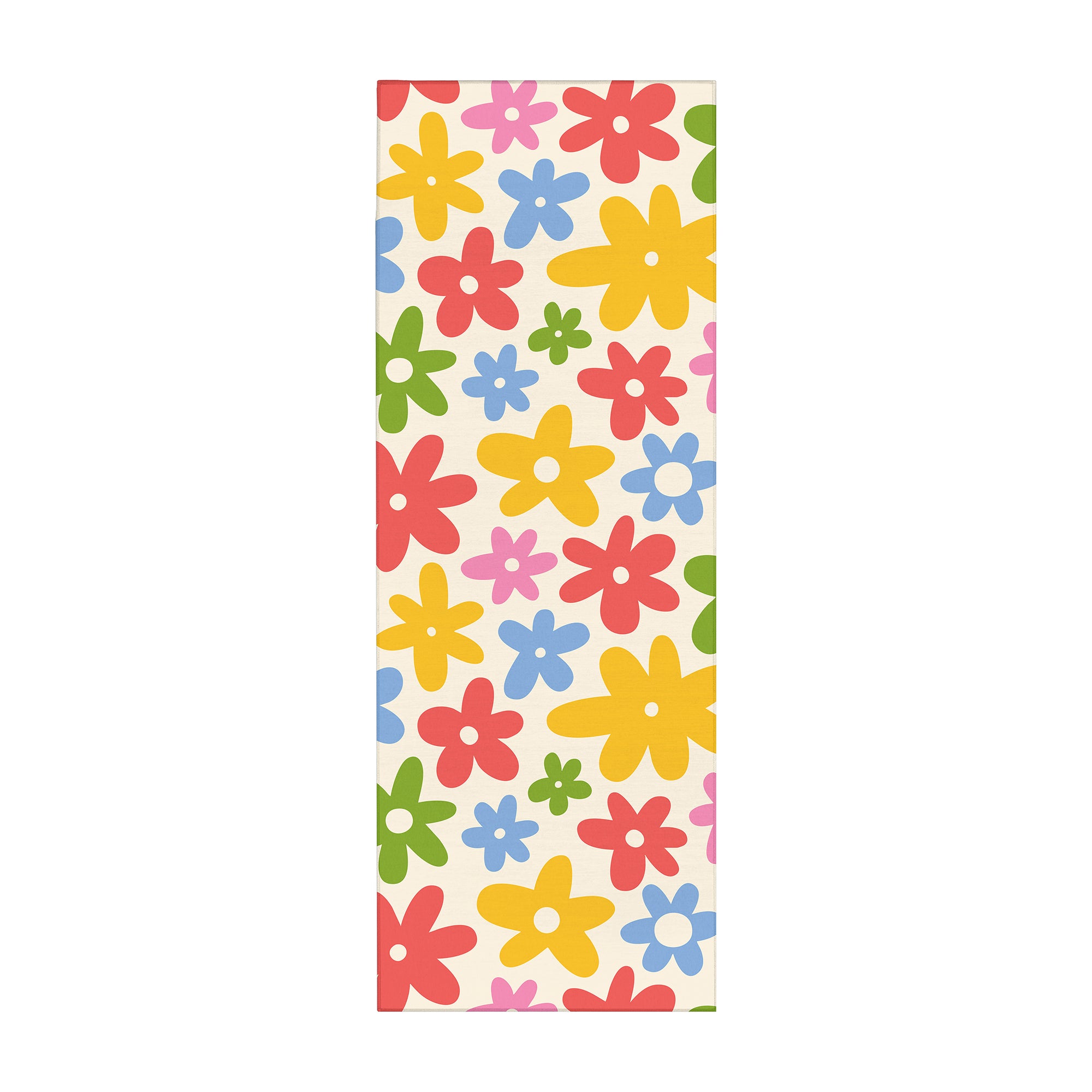 Kayla Fun Floral Machine Washable Rug