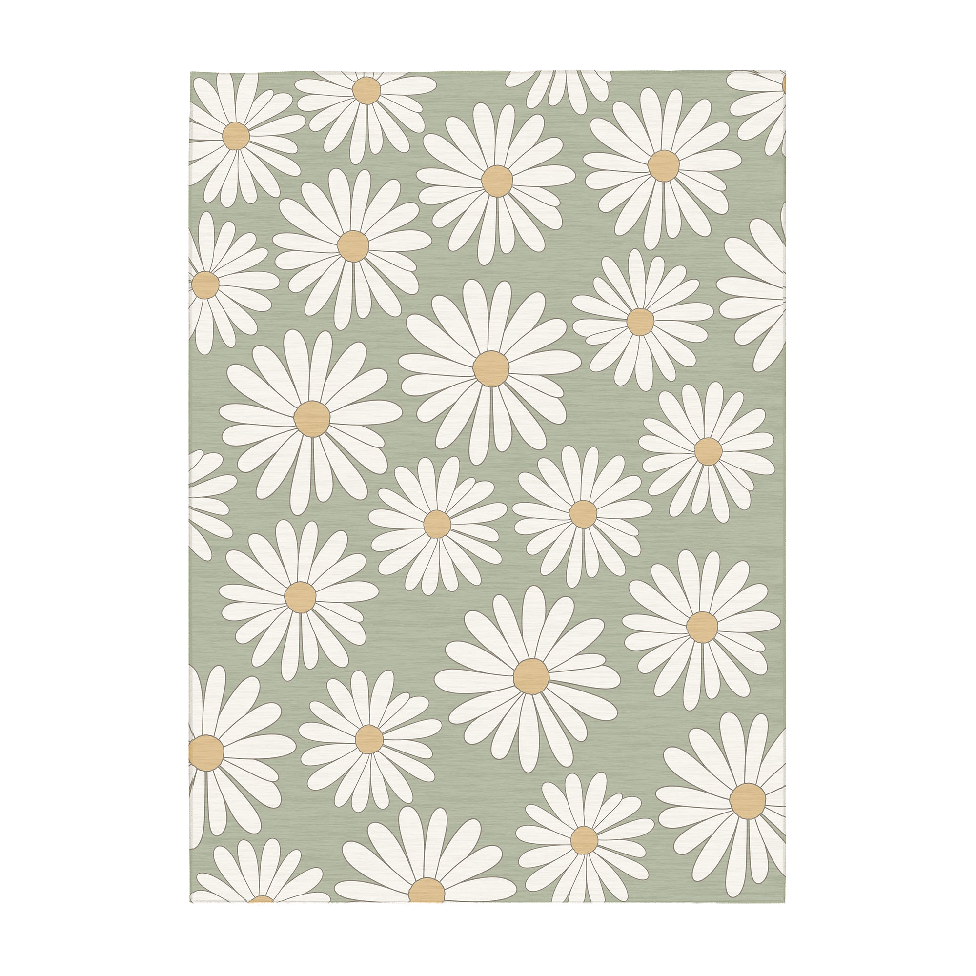 Ayla Daisies Machine Washable Rug
