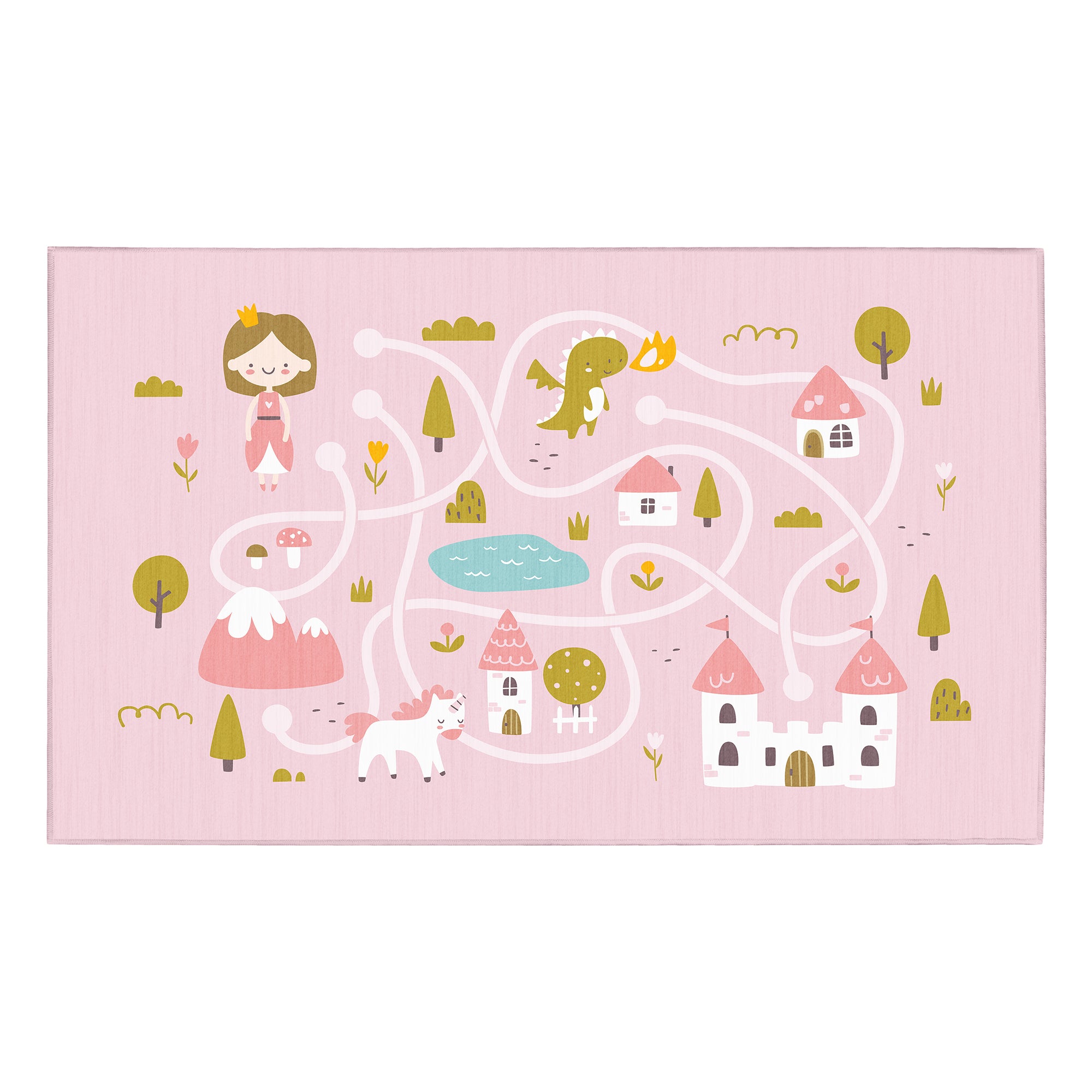 Fairy Tale Land Machine Washable Rug