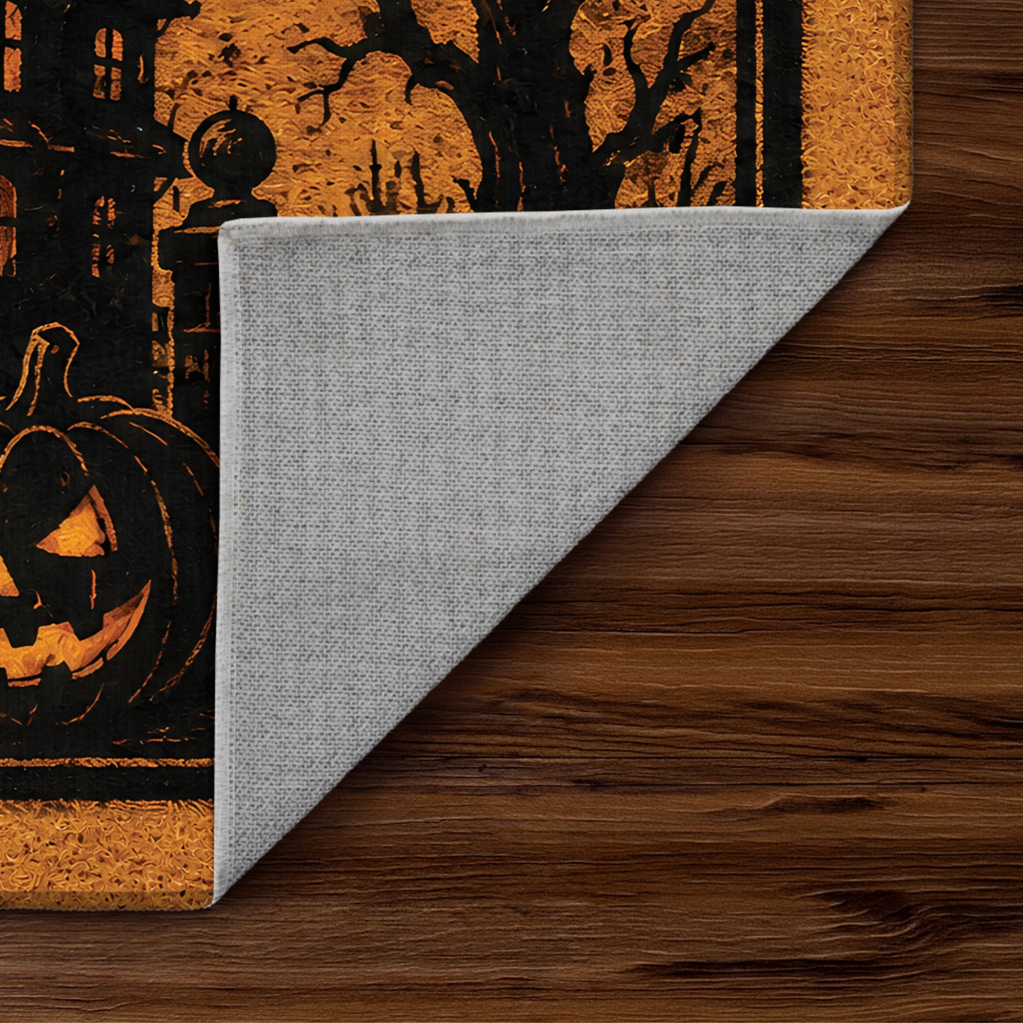 Haunted Manor Halloween Machine Washable Rug