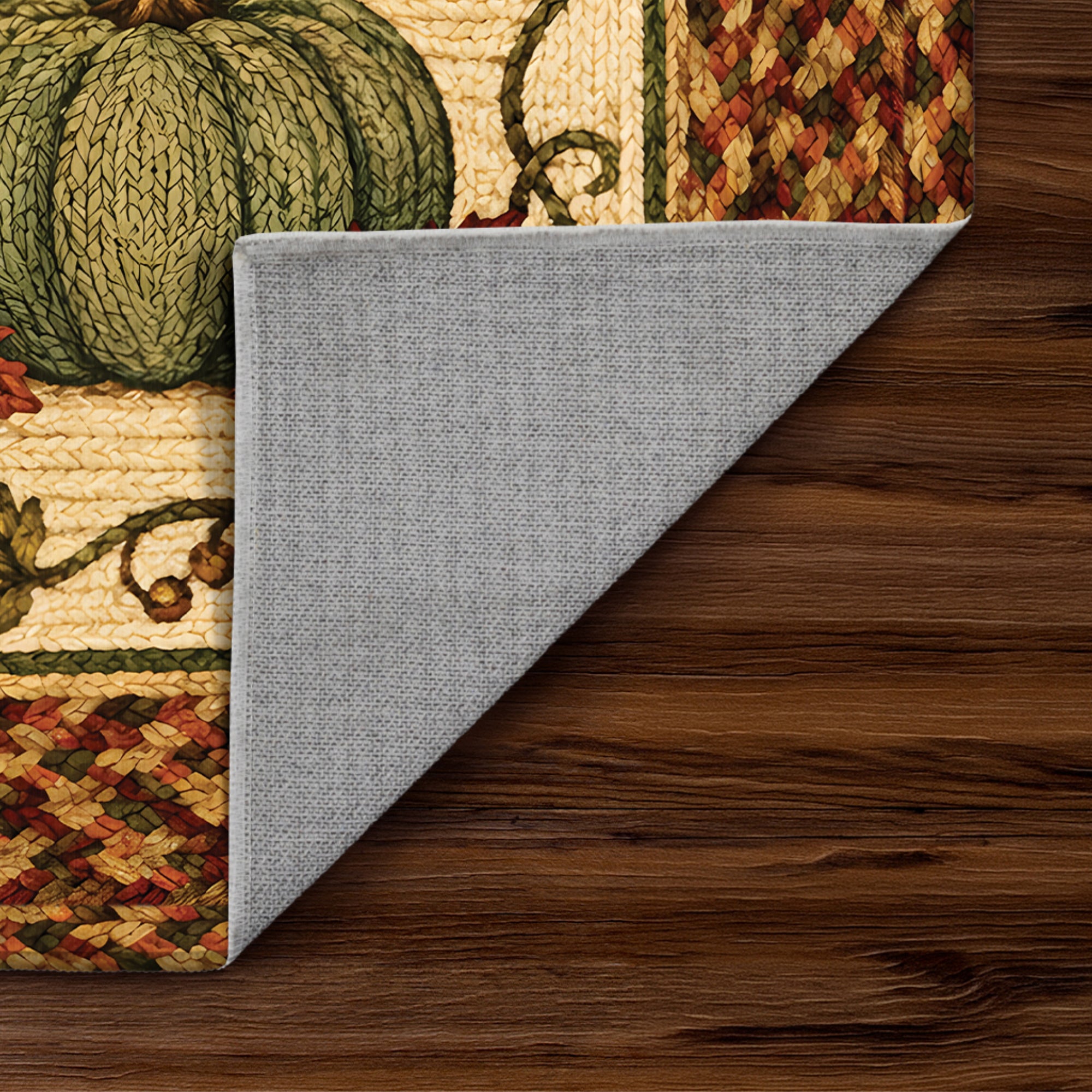 Harvest Pumpkin Trio Machine Washable Rug