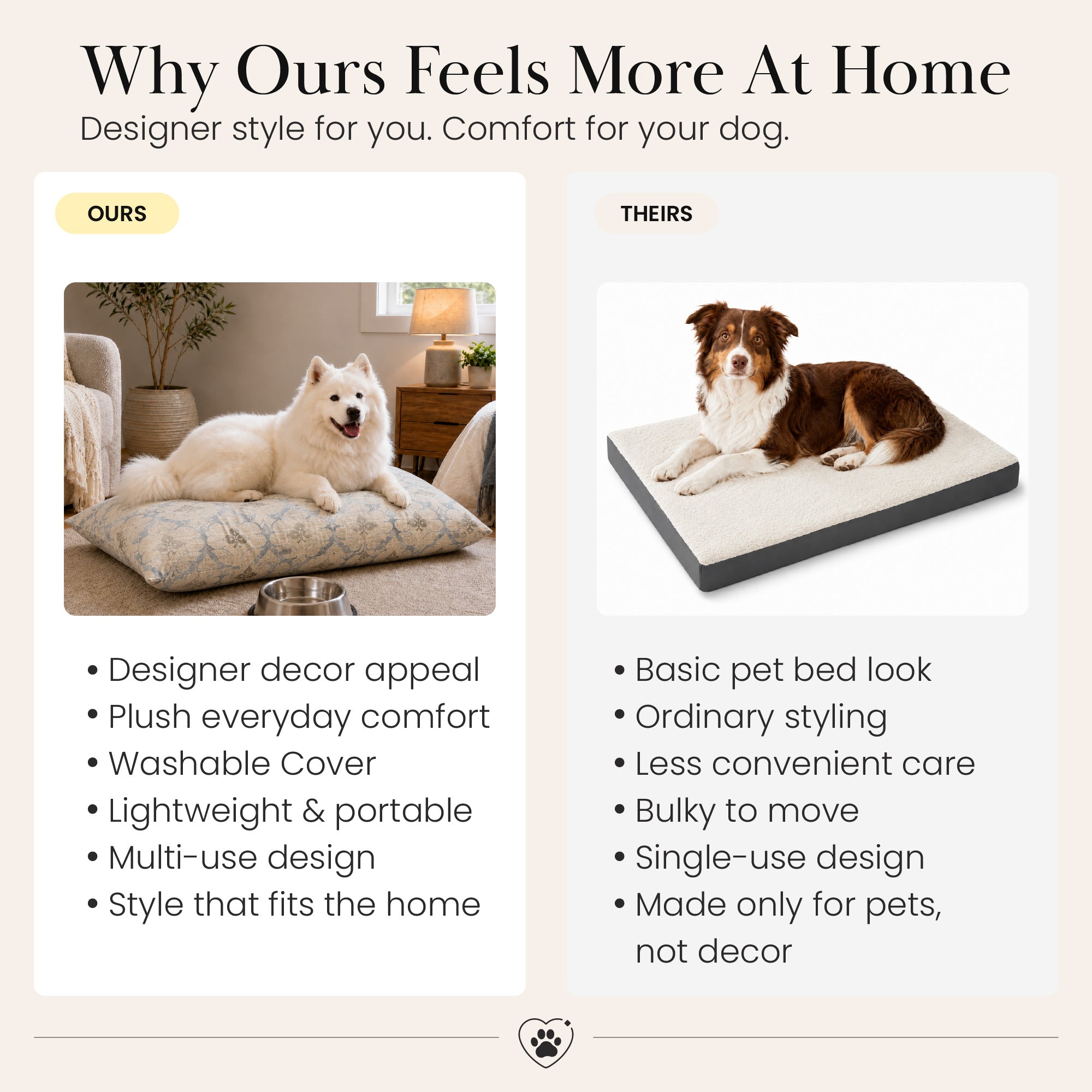 Leilani Damask Beige Blue Doggy Bed Pillow Soft Washable Pet Bed