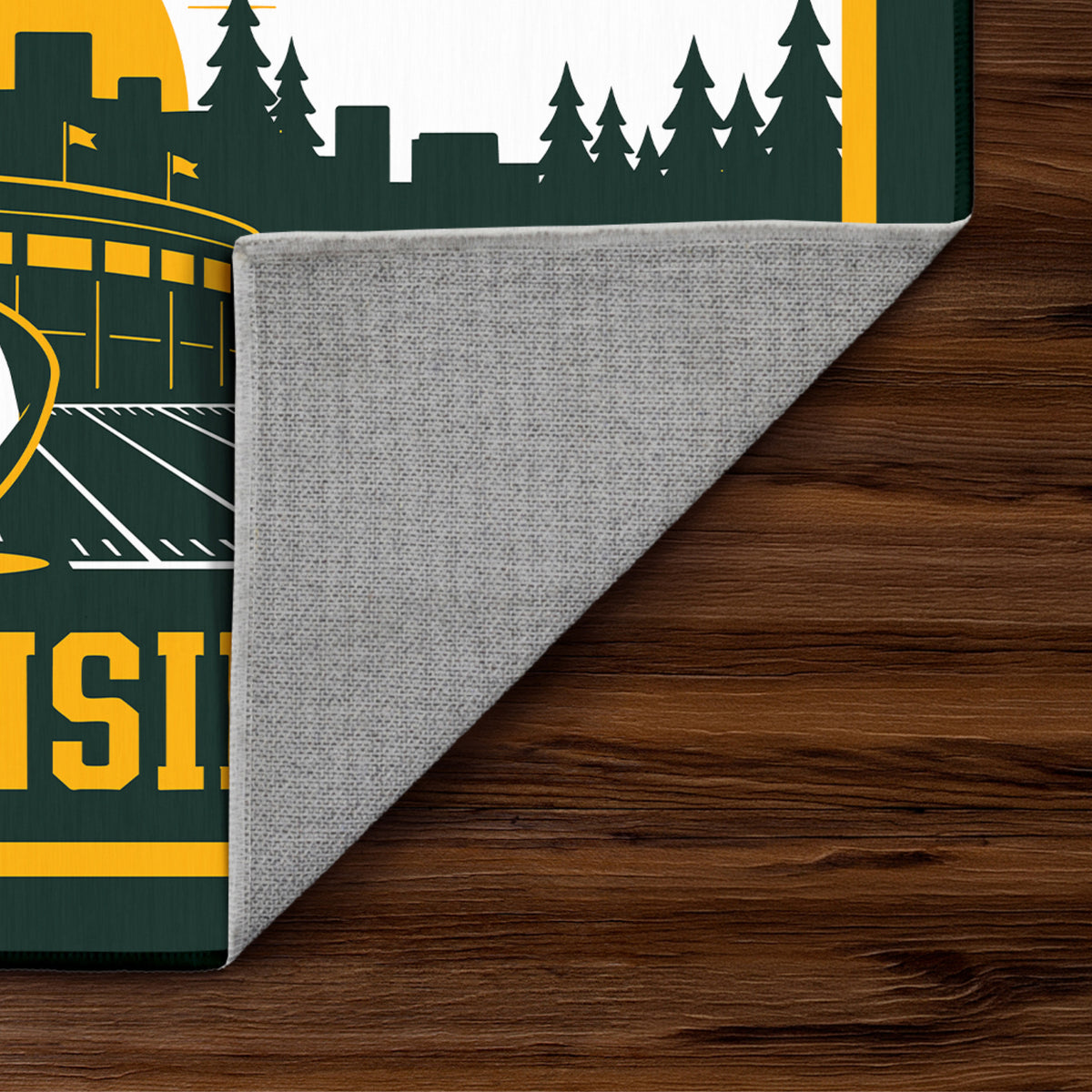 Green Bay Football Machine Washable Rug