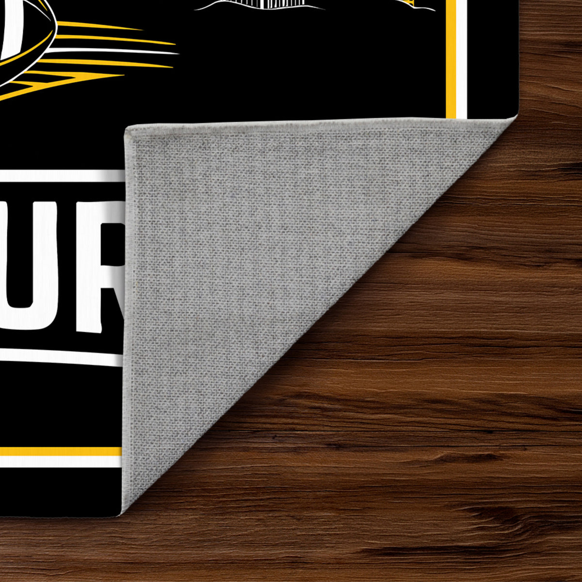 Pittsburgh Football Machine Washable Rug