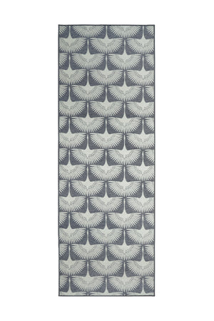 Flock Slate Grey Washable Rug