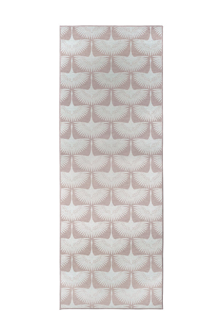 Flock Petal Pink Washable Rug