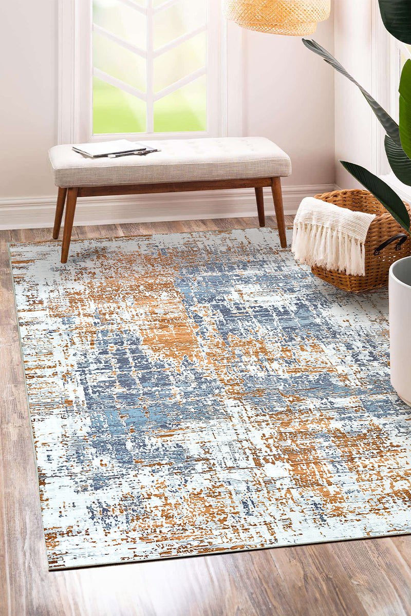 Aurora Abstract Multicolor Washable Rug