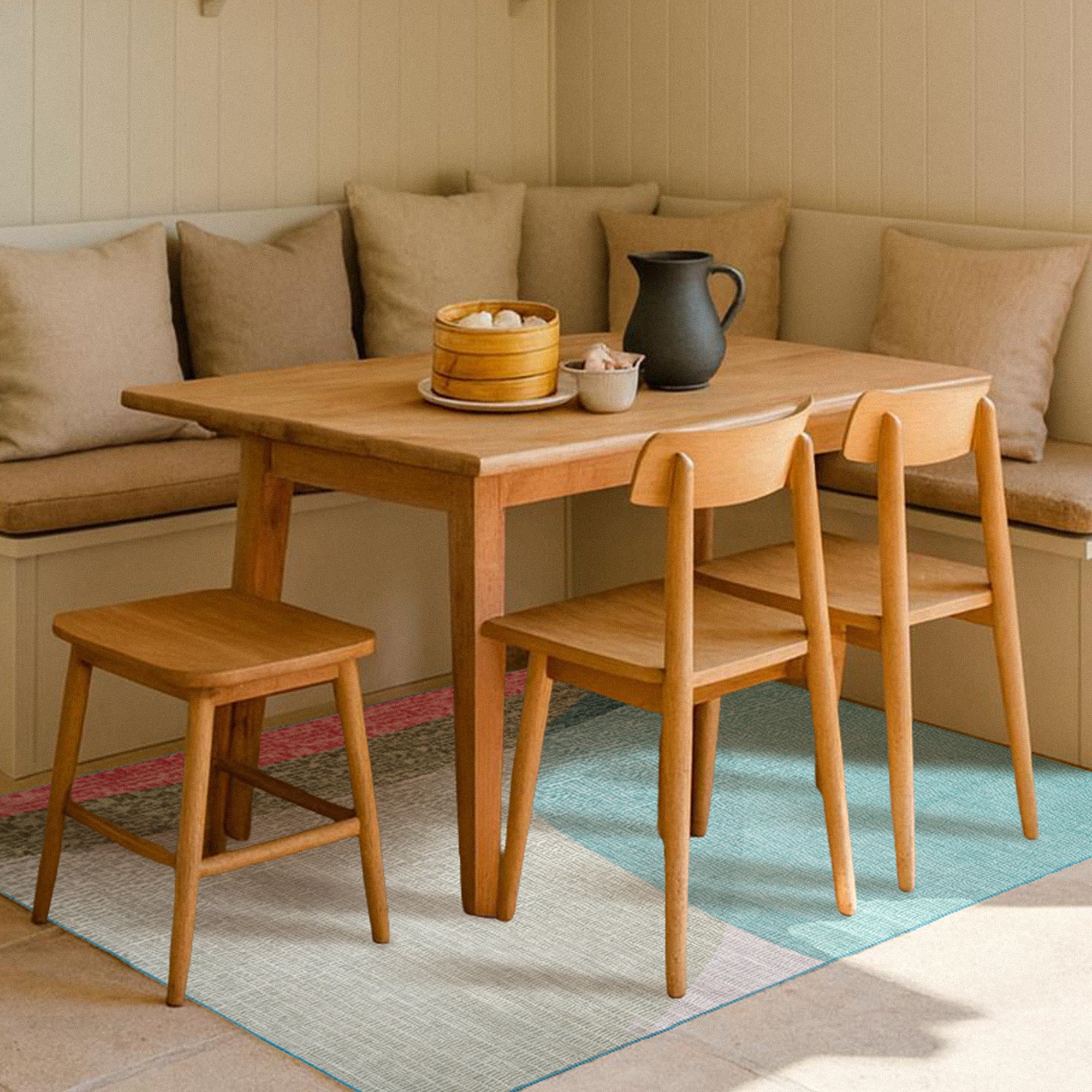 Cove Green Dining Room Washble Rug