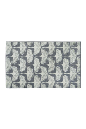 Flock Slate Grey Washable Rug