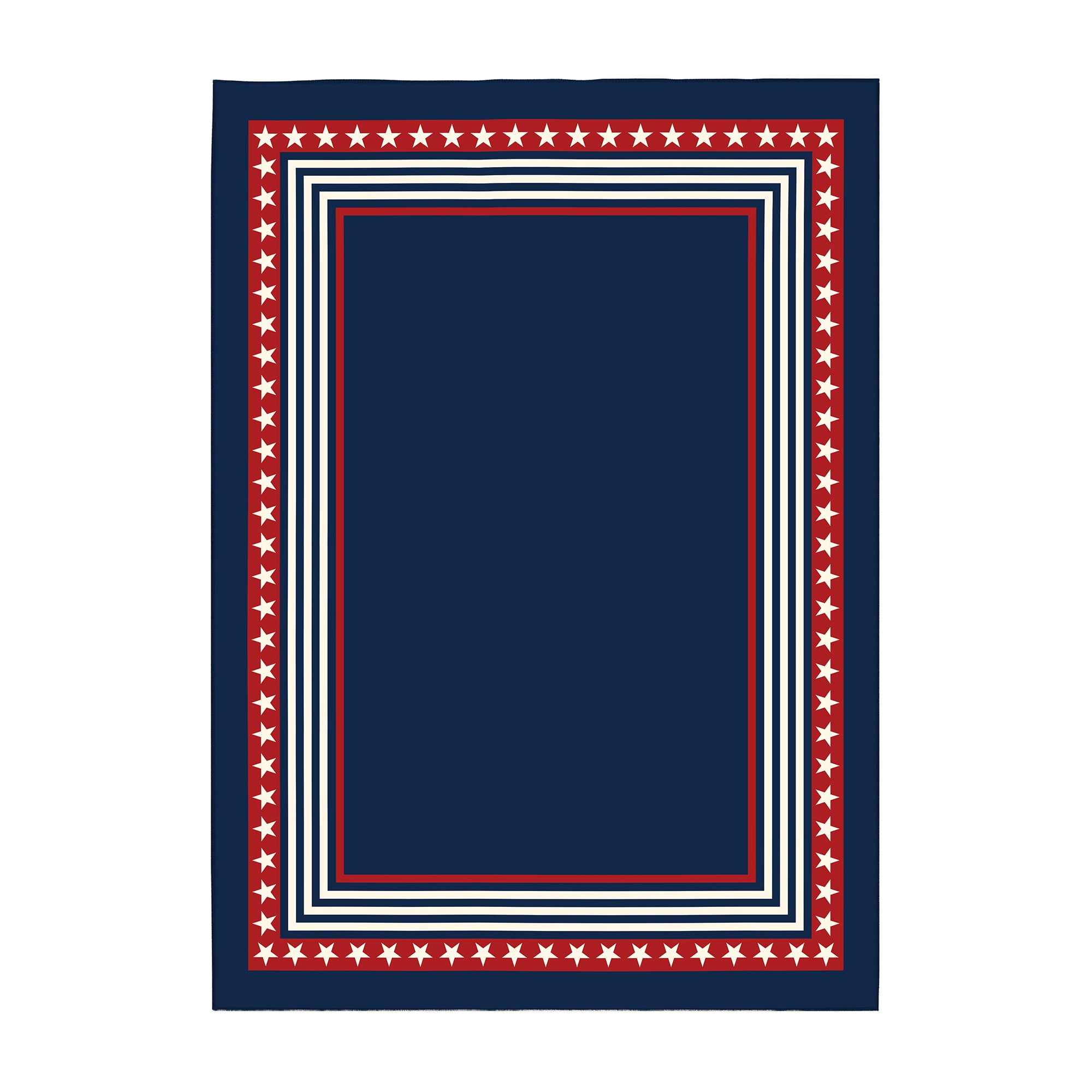 Freedom Stars And Stripes Machine Washable Rug