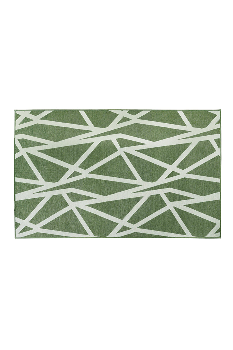 Intersections Juniper Green Washable Rug