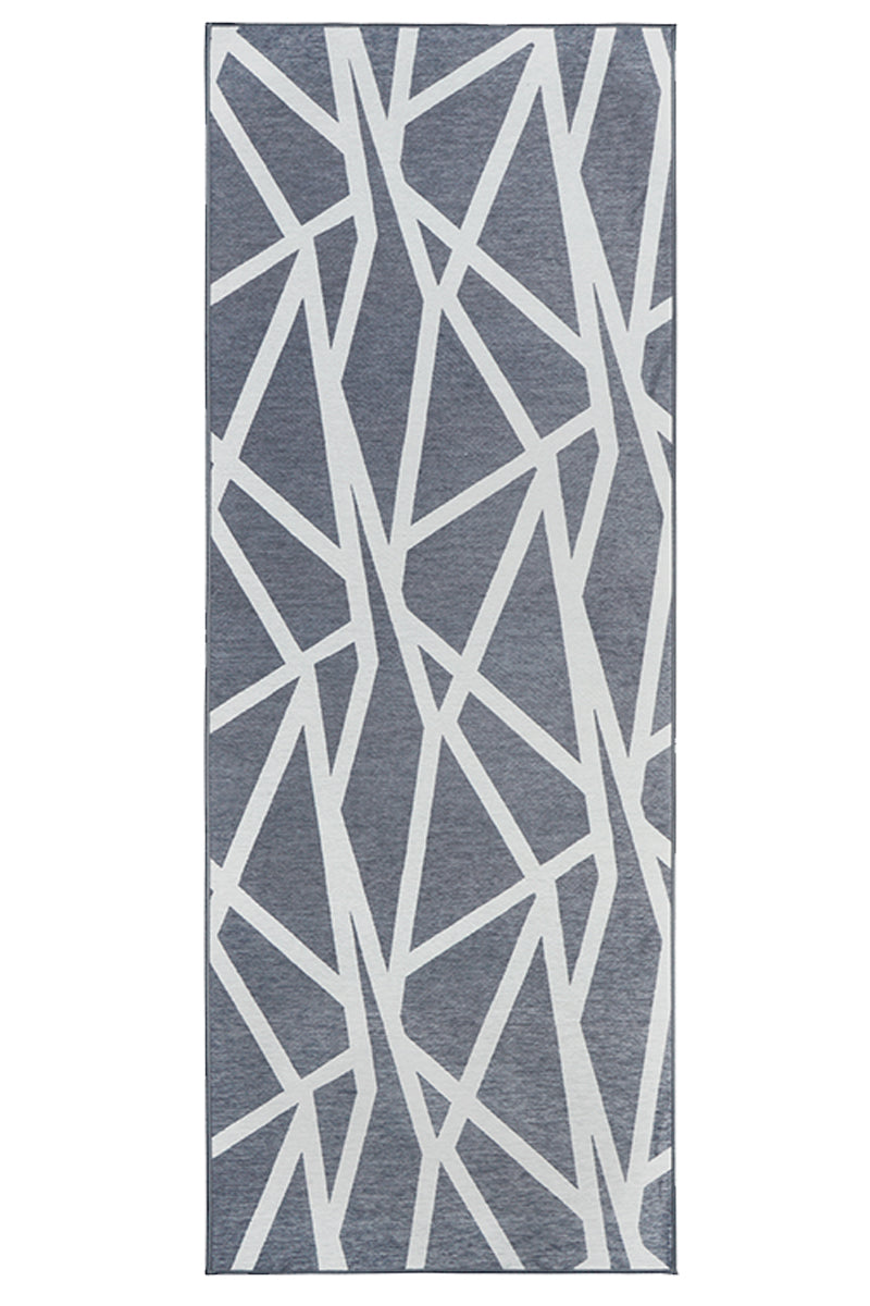 Intersections Slate Grey Washable Rug