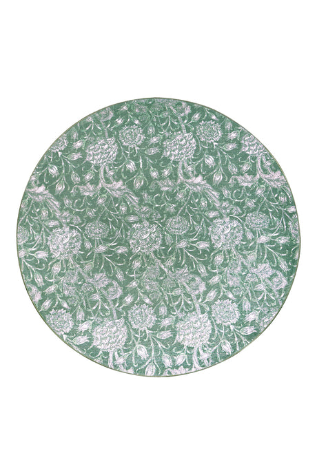 Kalini Floral Green Washable Rug