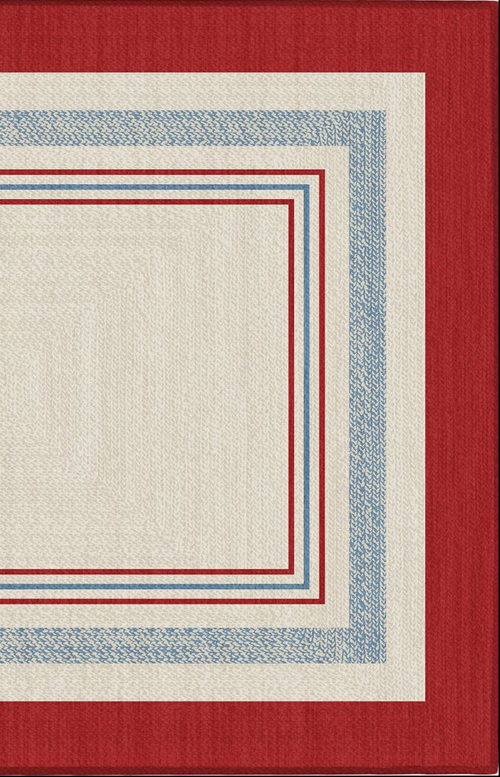 Kennedy Bordered Machine Washable Rug