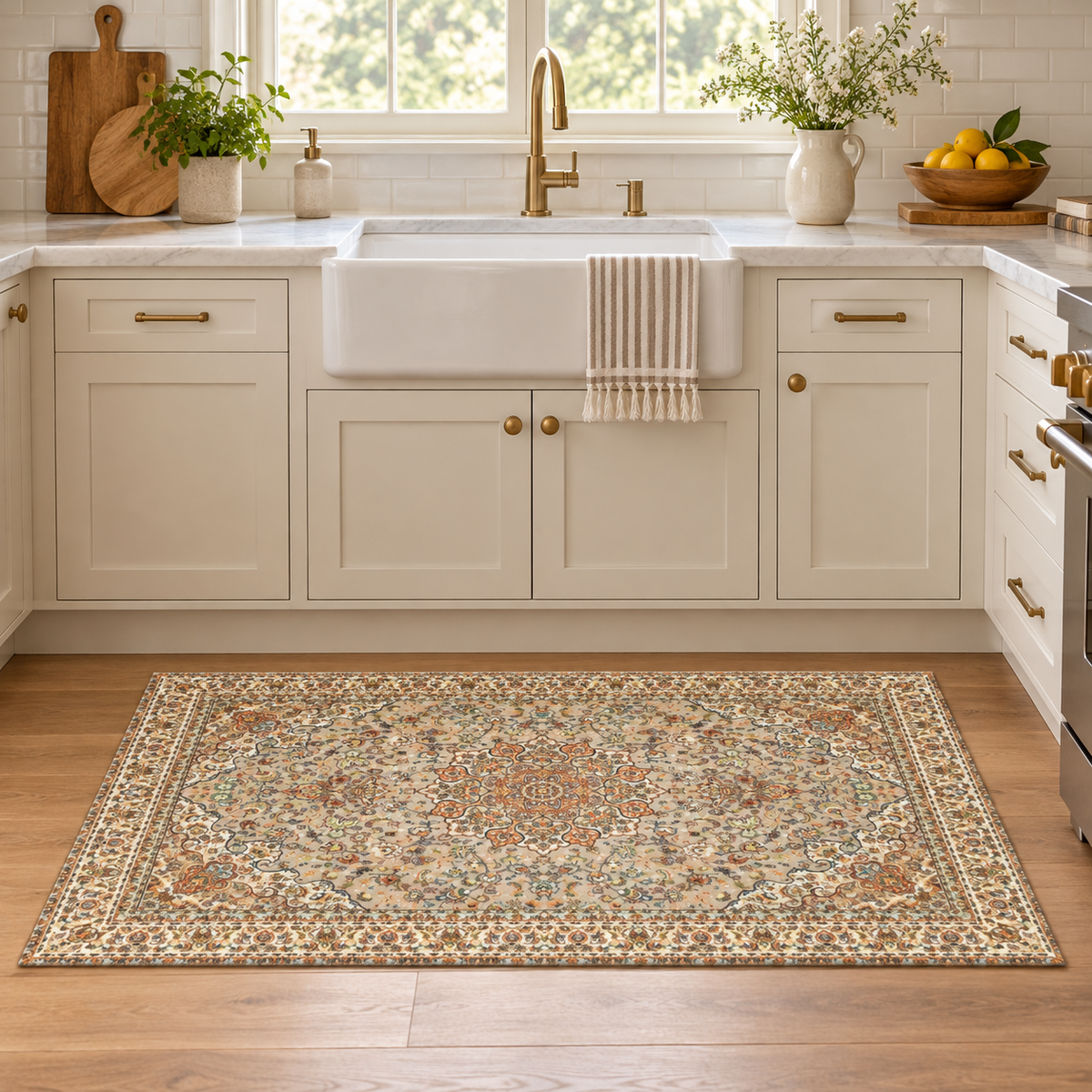 Kenya Beige Washable Rug