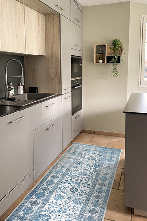 Lerik Blue Washable Rug