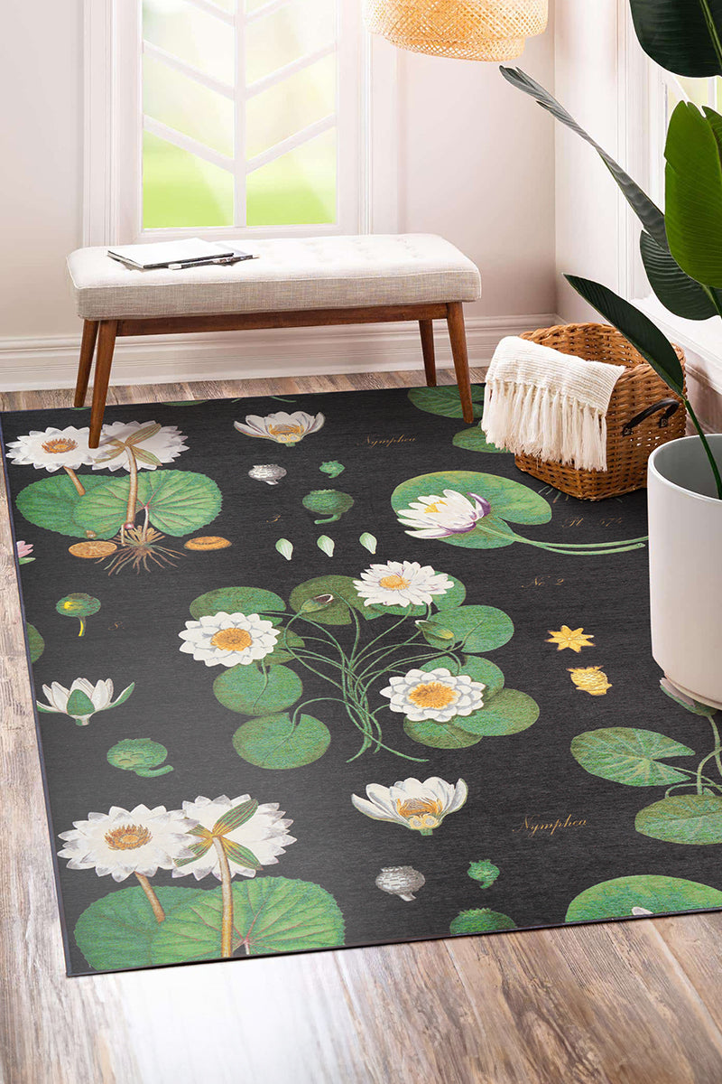 Lotus Kettle Multicolor Washable Rug