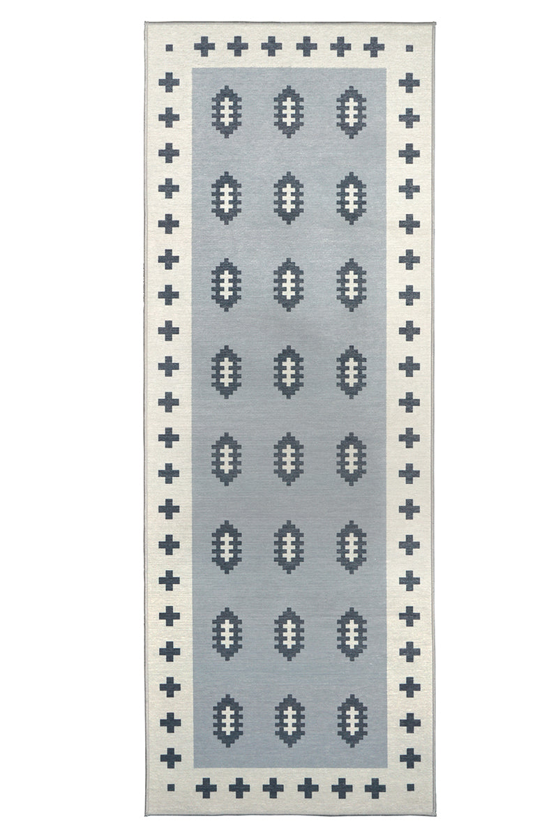 Nordic Weave Cool Grey Washable Rug