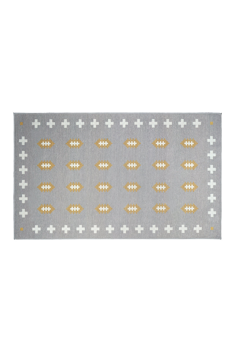 Nordic Weave Mushroom Washable Rug