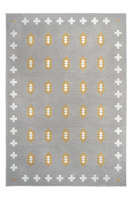 Nordic Weave Mushroom Washable Rug