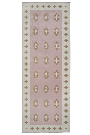 Nordic Weave Petal Pink Washable Rug