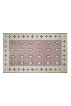 Nordic Weave Petal Pink Washable Rug