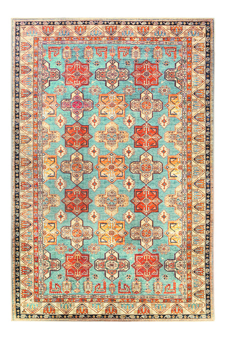 Ottoman Turquoise Washable Rug