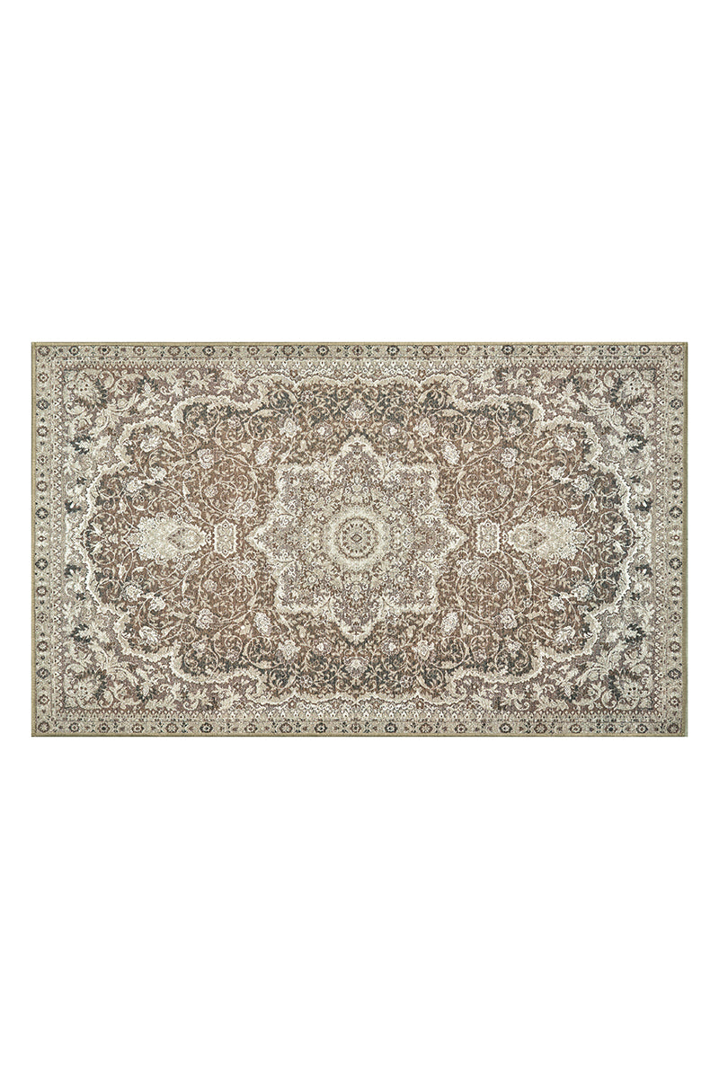 Parviz Brown Washable Rug