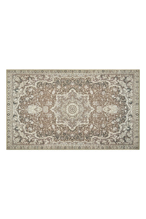 Parviz Brown Washable Rug