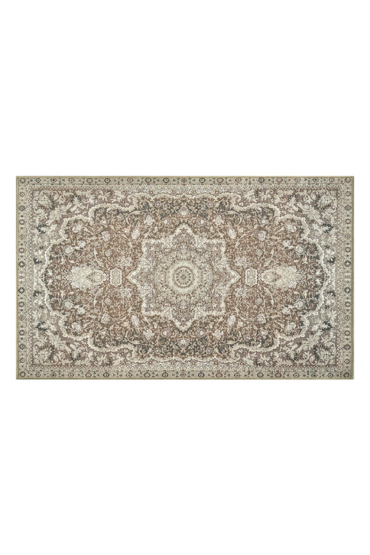 Parviz Brown Washable Rug