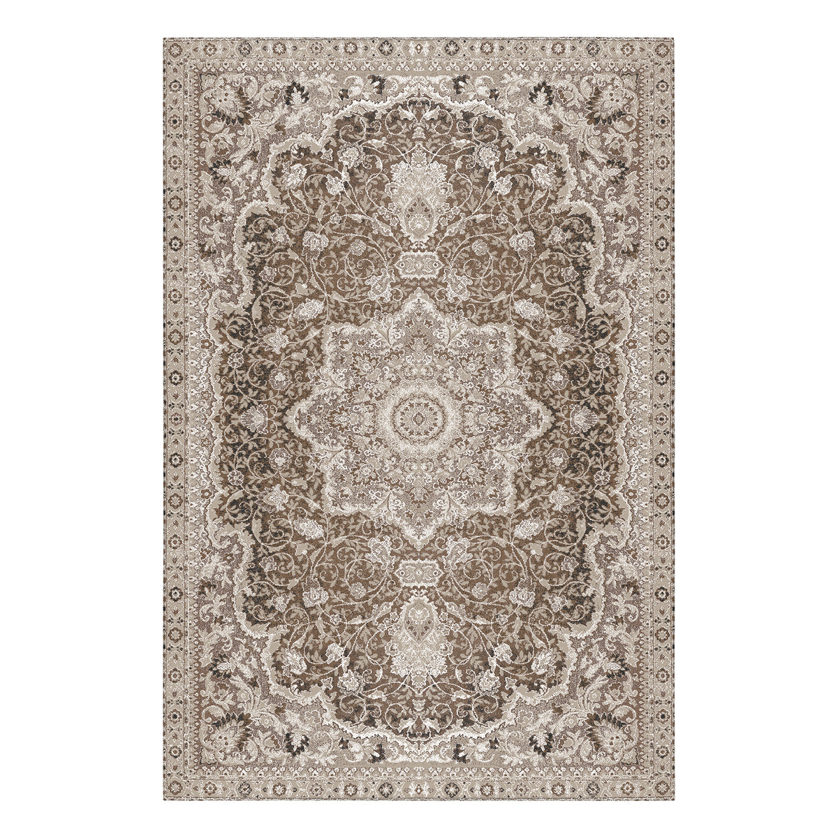 Parviz Brown Washable Rug