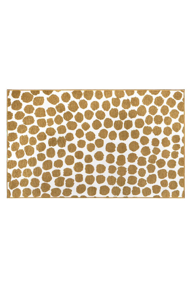 Puff Dotty Honey Beige Washable Rug