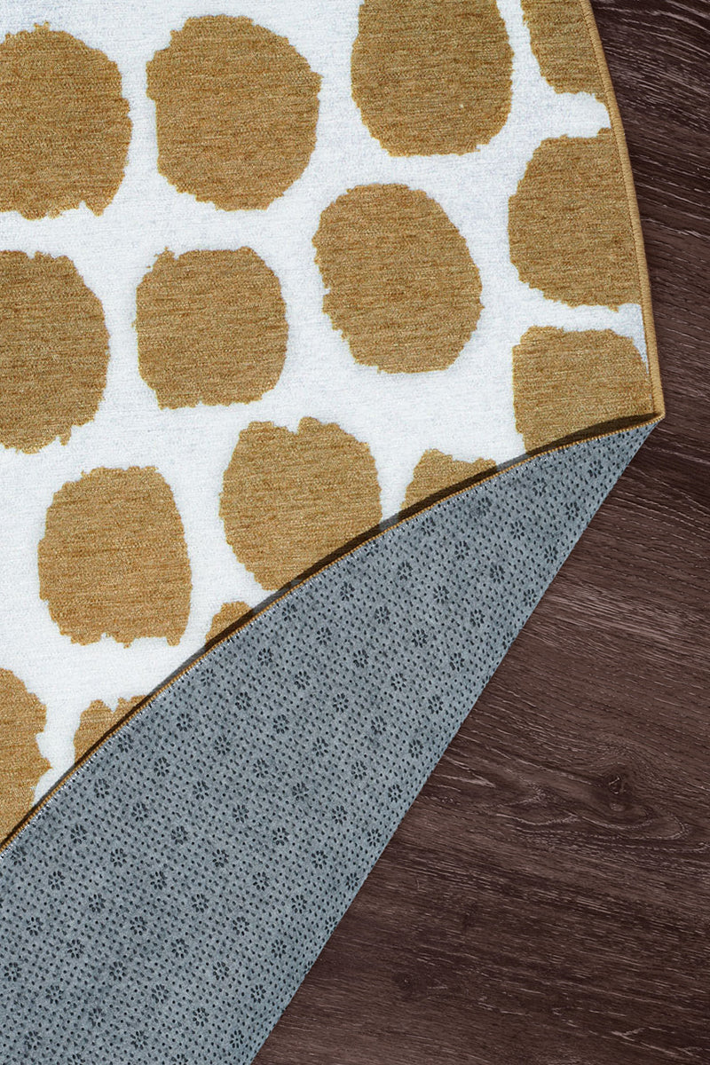 Puff Dotty Honey Beige Washable Rug