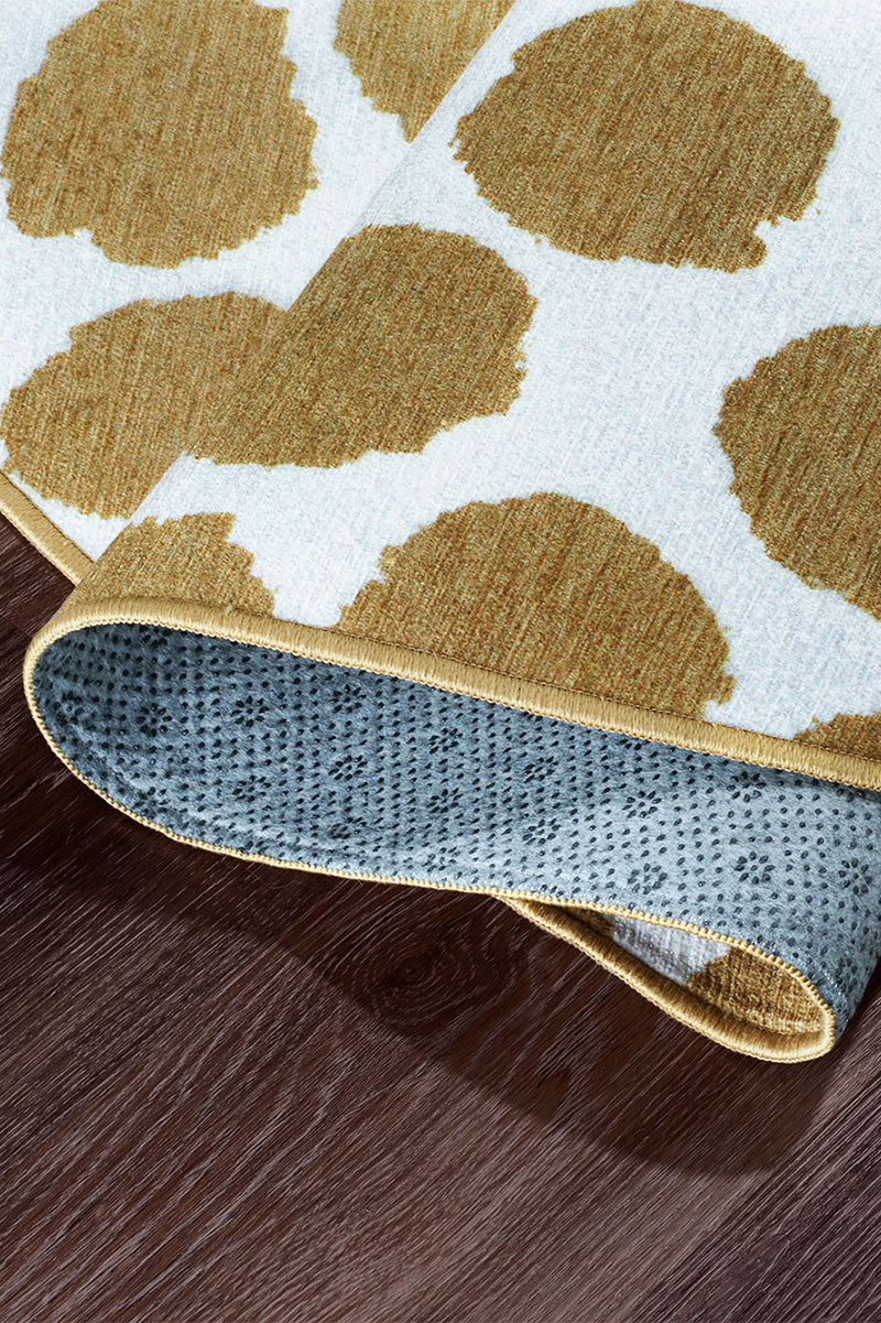 Puff Dotty Honey Beige Washable Rug