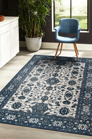 Ramage Blue Washable Rug