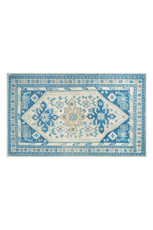 Saraz Blue Washable Rug