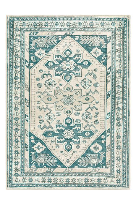 Saraz Teal Washable Rug